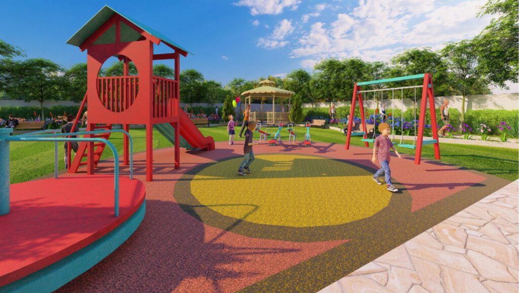 Emerald height 4 BHK flats Children Play area in faridabad
