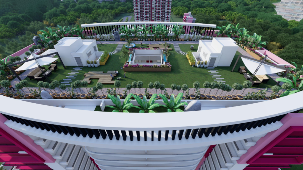  4 BHK Flats with sky garden in Faridabad